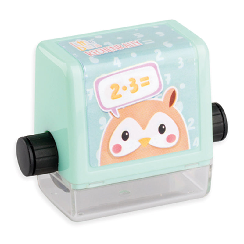 TRODAT Little Dots Rechenrally Rollstempel · Malrechnen · 1x1 · Grün