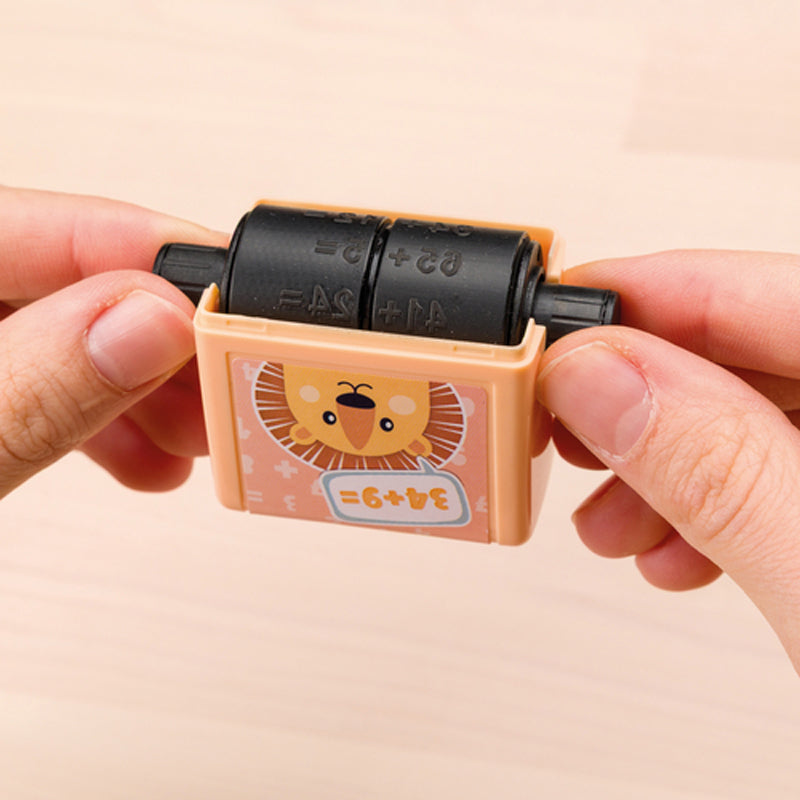 TRODAT Little Dots Rechenrally Rollstempel Set · Plus & Minus rechnen