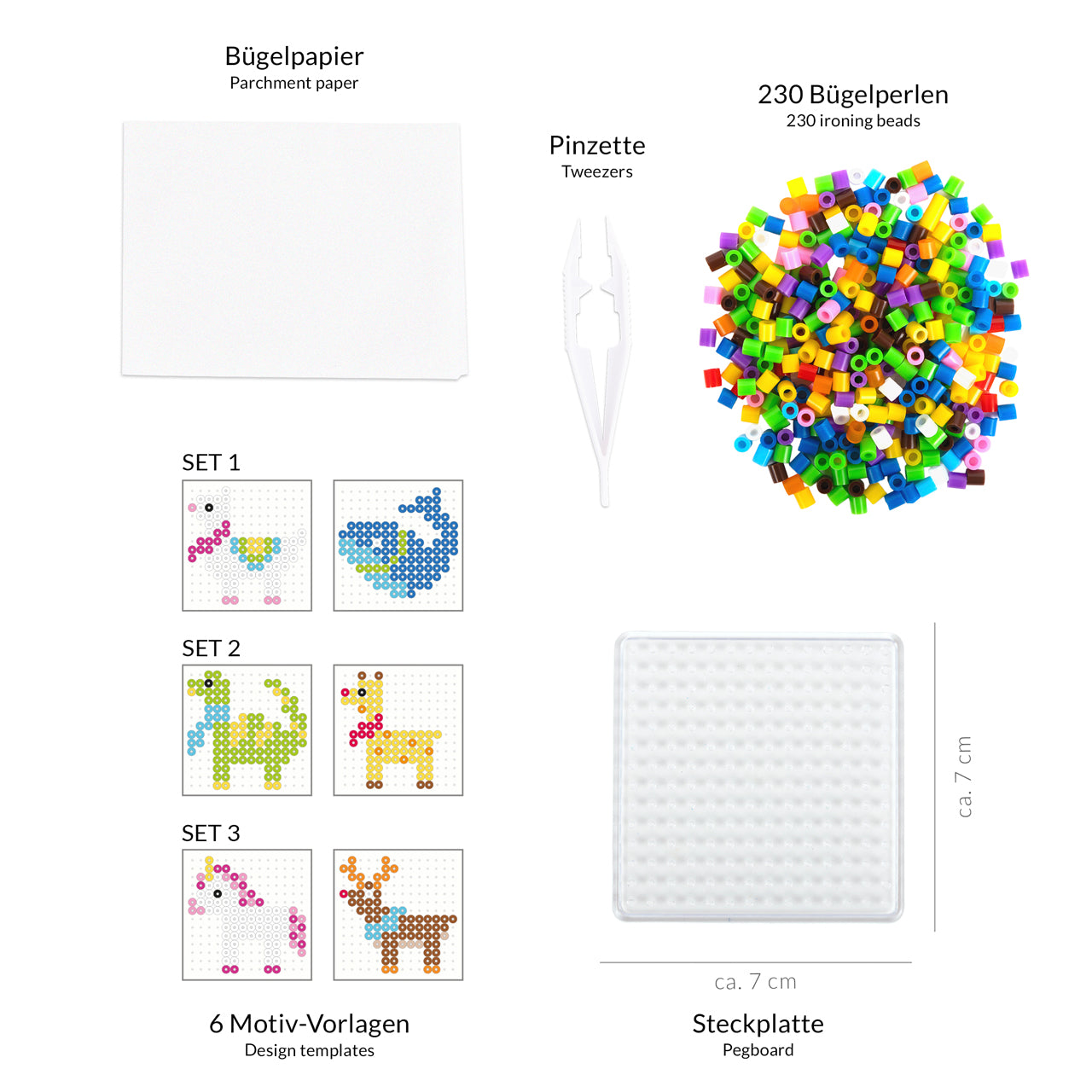 Trendhaus-Buegelperlen-Bastelset-2er-Set-Magic-Moments-963567-4032722963567-inhalt-lafueliki