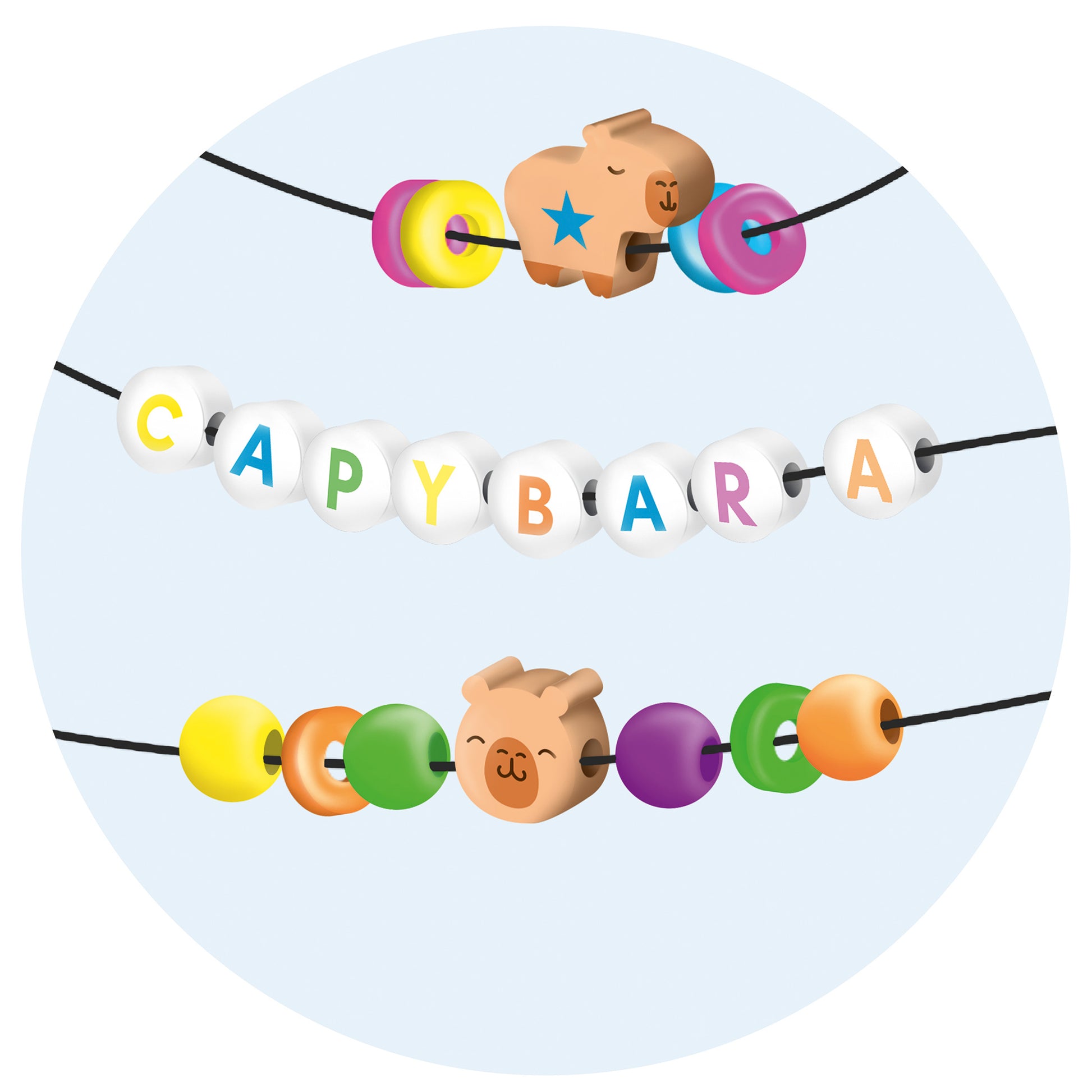 Trendhaus-Capybara-Kreativ-Schmuckset-anwendung