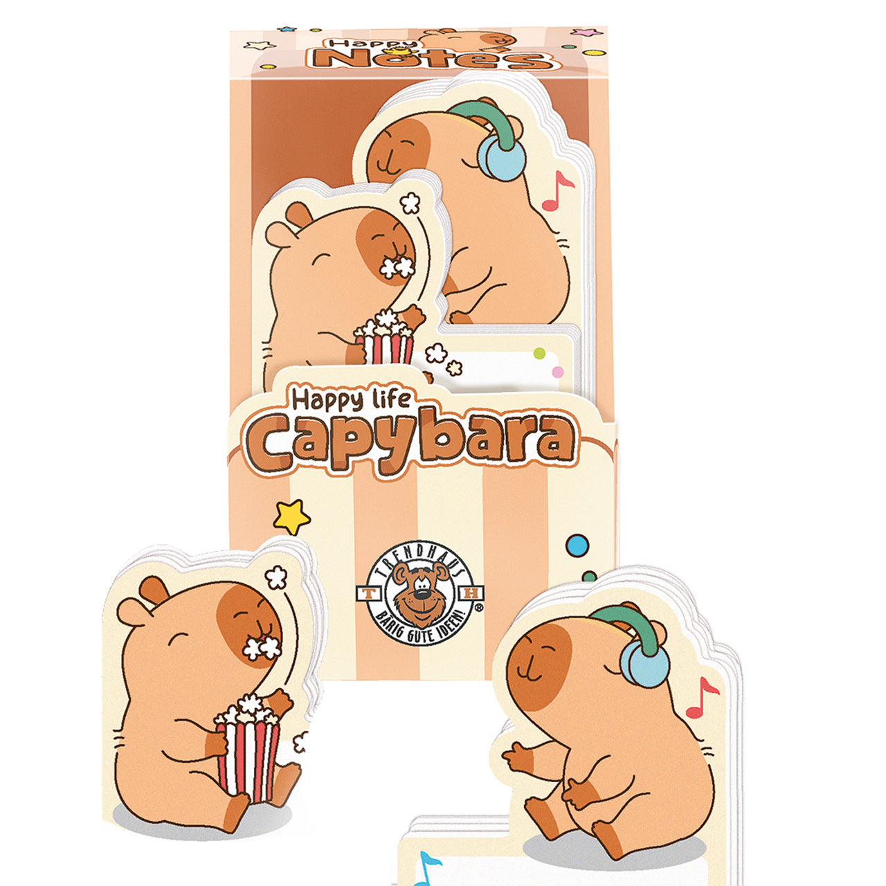 Trendhaus-Capybara-Sticky-Notes-2er-set-fun-966940-lafueliki