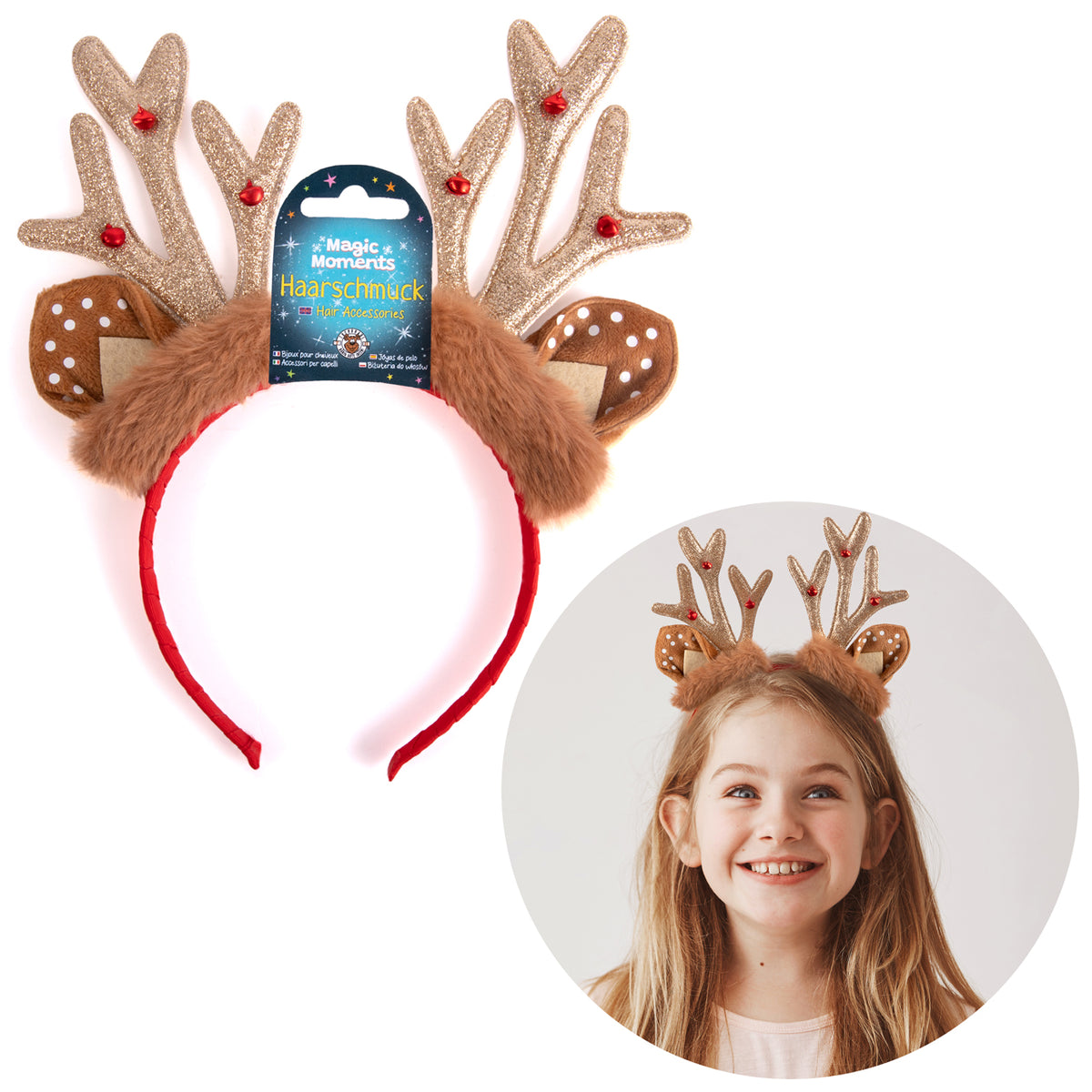 Trendhaus Haarreif Weihnachten · Rentier · Haarschmuck · Xmas – LAFÜLIKI