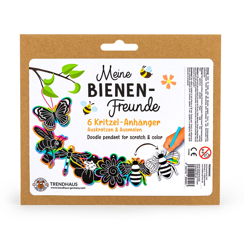 Trendhaus-Kritzelanhaenger-6er-Set-Meine-Bienenfreunde-ovp-956903-lafueliki