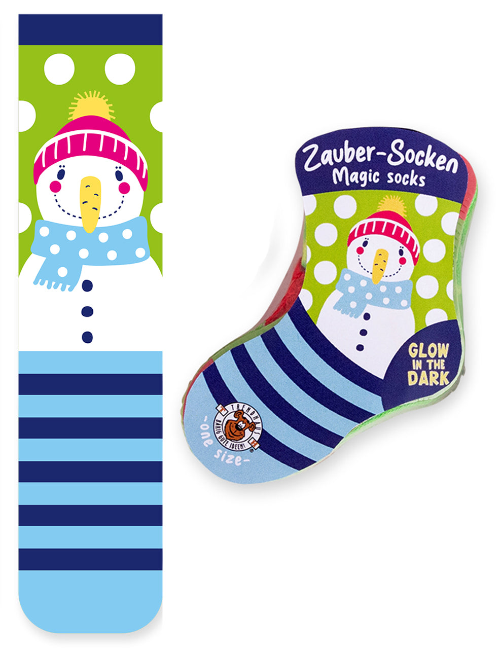 Trendhaus-Magic-Socks-Zaubersocken-Glow-in-the-Dark-960252-Schneemann-adventskalender-online-kaufen-lafueliki