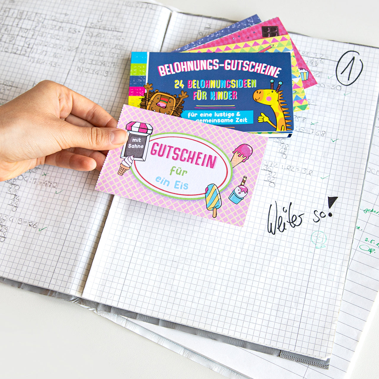 Trendhaus-Motivations-Block-Belohnungsgutscheine-anwendung-953193-lafueliki