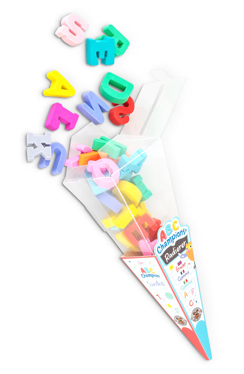 Trendhaus-Radierer-Buchstaben-streudeko-26er-Set-ABC-Champions-962331-einschulung-lafuelki