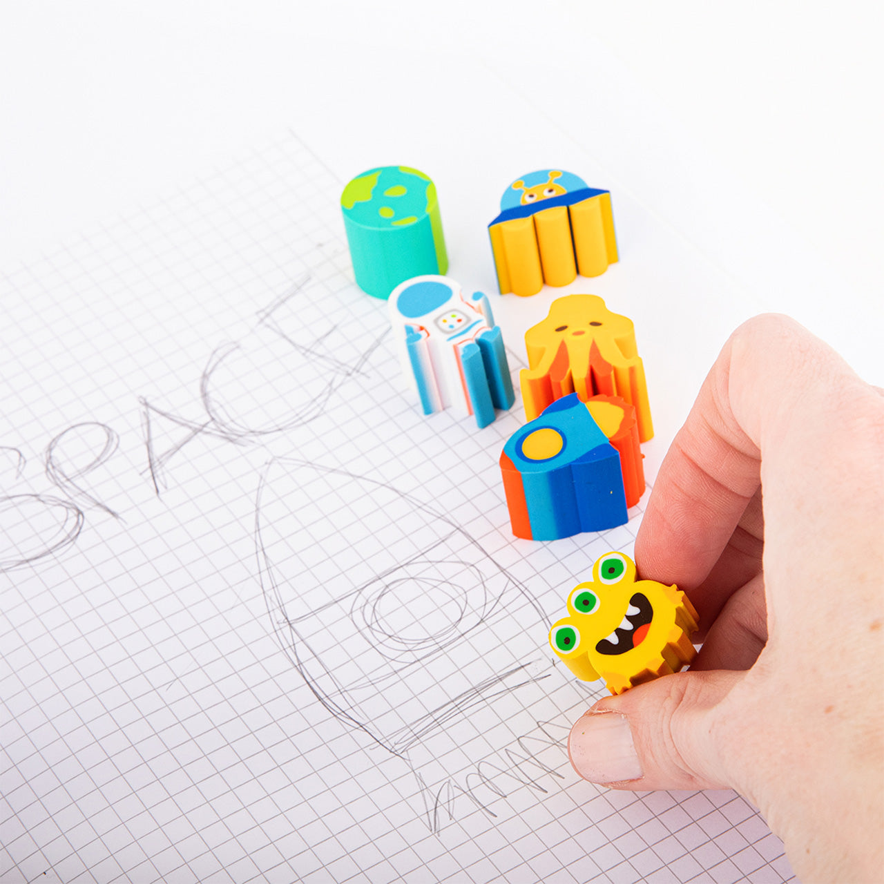 Trendhaus-Radierer-mini-Space-6er-Set-959300-anwendung-lafueliki