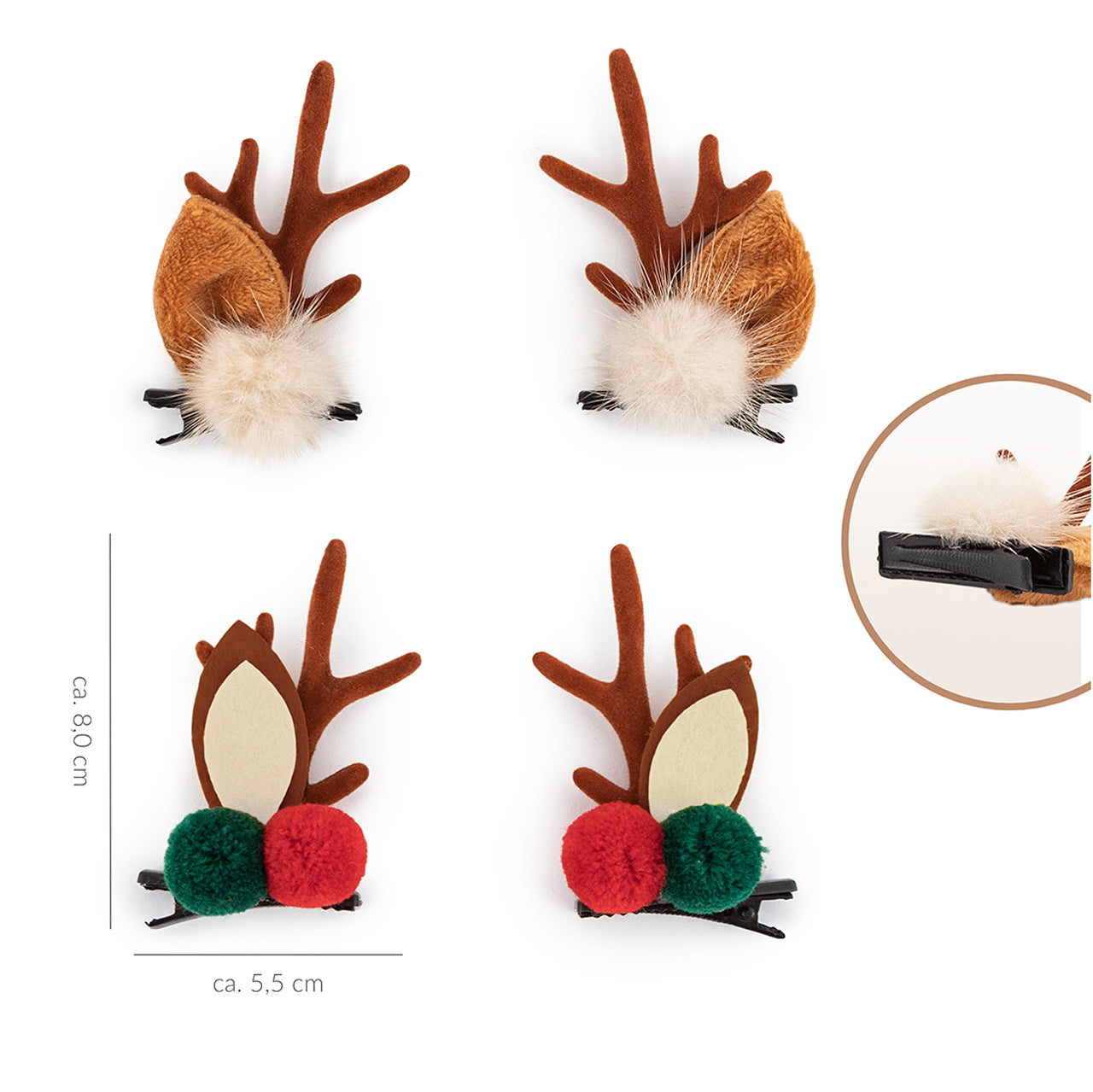 Trendhaus-Rentier-Haarklammer-2er-Set-957962-lose-xmas-lafueliki