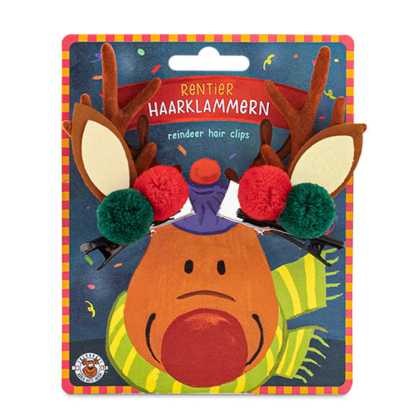 Trendhaus-Rentier-Haarklammer-2er-Set-957962-rot-gruen-Geschnk-xmas-lafueliki