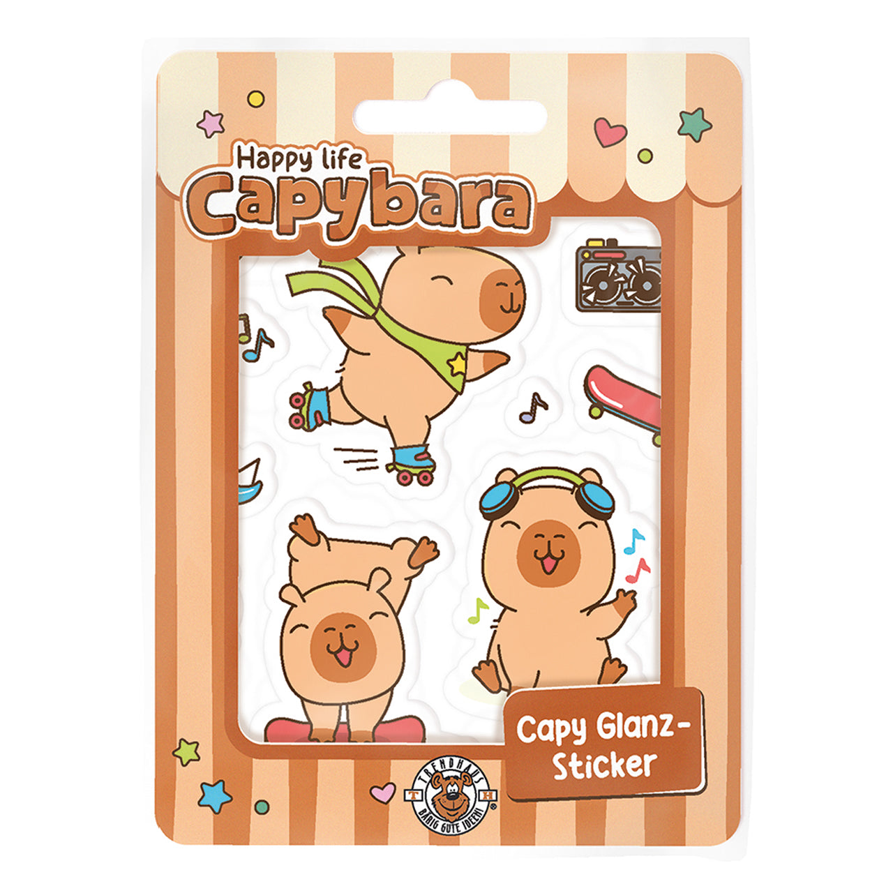 Trendhaus-Sticker-Set-Capybara-26-Premium-Sticker-fun-966926-lafueliki