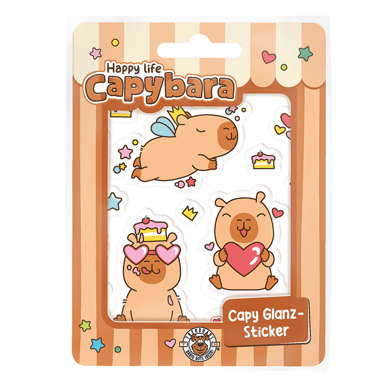 Trendhaus-Sticker-Set-Capybara-26-Premium-Sticker-love-heart-966926-lafueliki