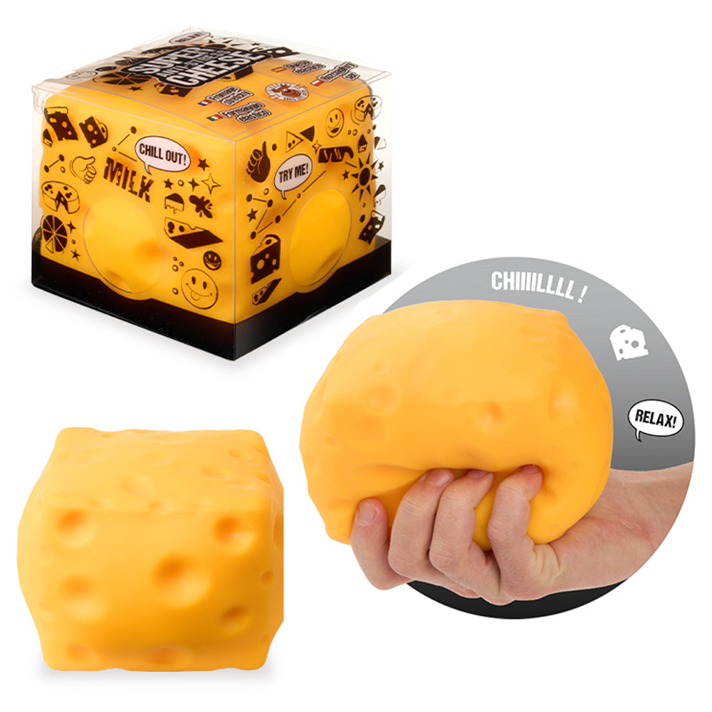Trendhaus XXL Anti-Stress-Käse · Squishy zum Knautschen