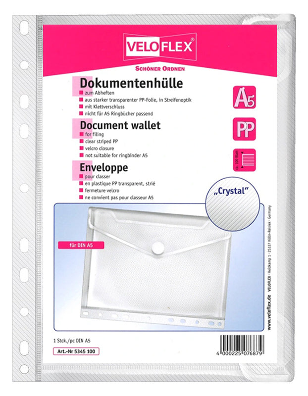 VELOFLEX-Dokumentenhuelle-Dokumententasche-A5-mit-Klettverschluss-5345100-spielgeld-lafueliki