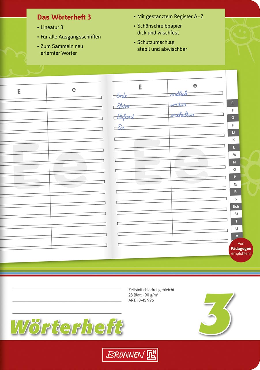 Wörterheft - 3 - A5 - Brunnen