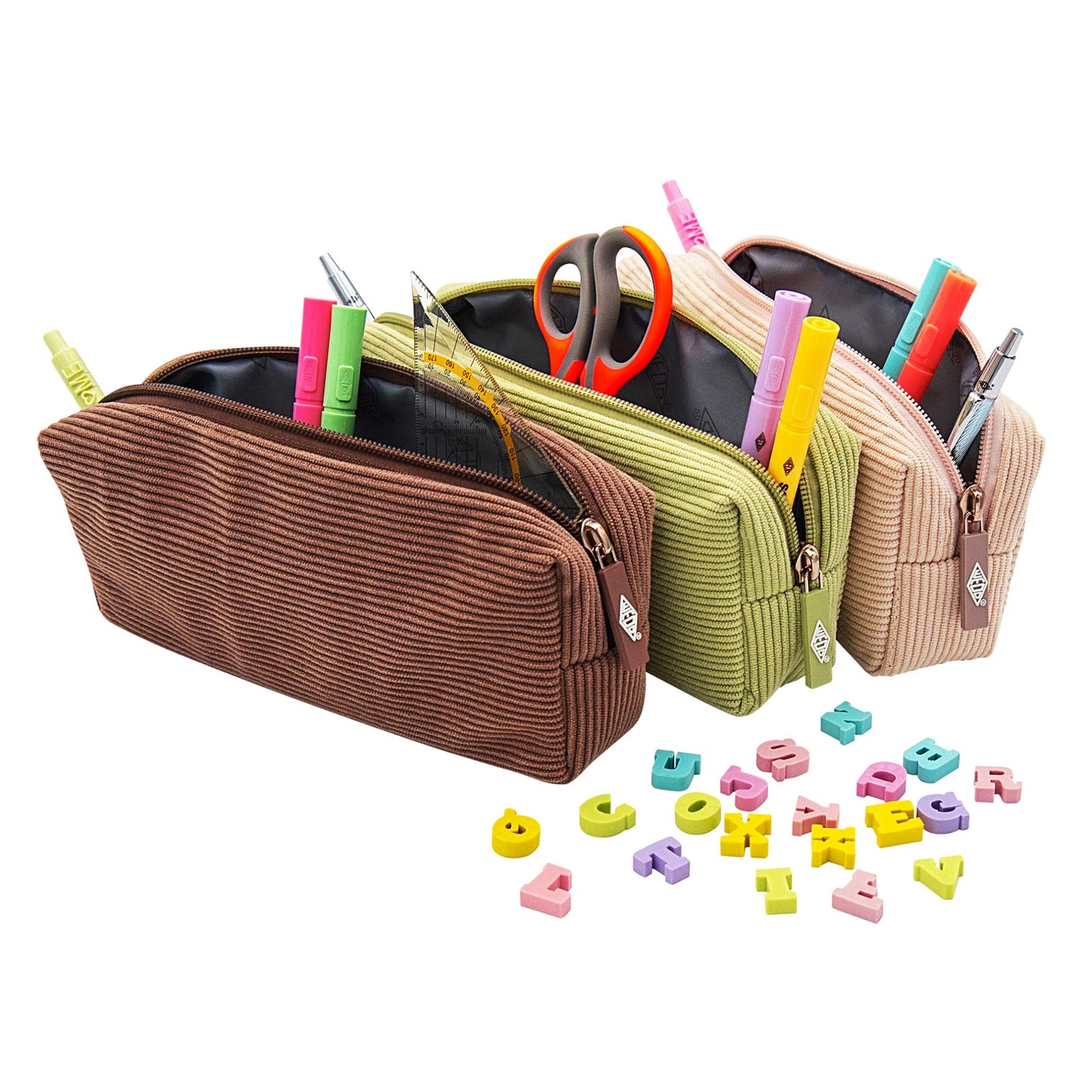 WEDO Schlamper-Etui · Cord · rechteckig · mit Reißverschluss