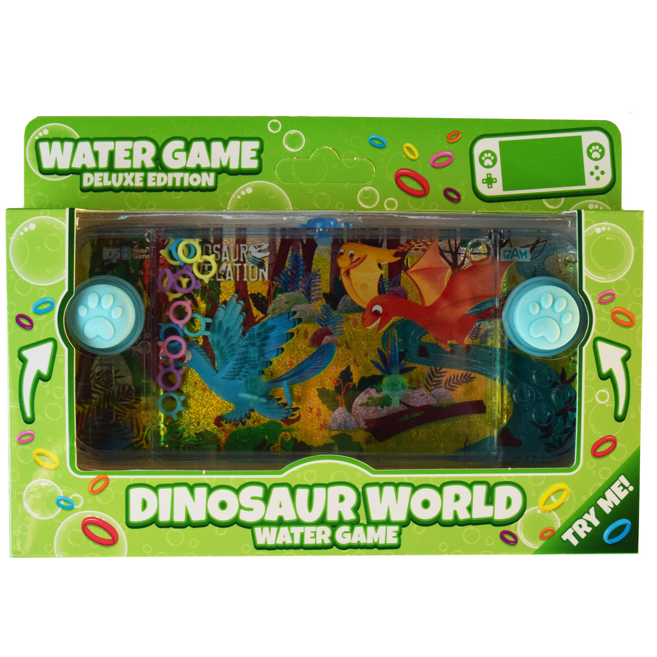 Wasser-Geduldspiel-mit-Ringen-Dinosaurier-motiv-2-Ovp-Johntoy-lafueliki