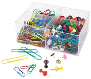 Wedo-4-er-Mixbox-600-Briefklammern-Aktenklammern-Pinnadeln-Reissnaegeln-90160099-lafueliki