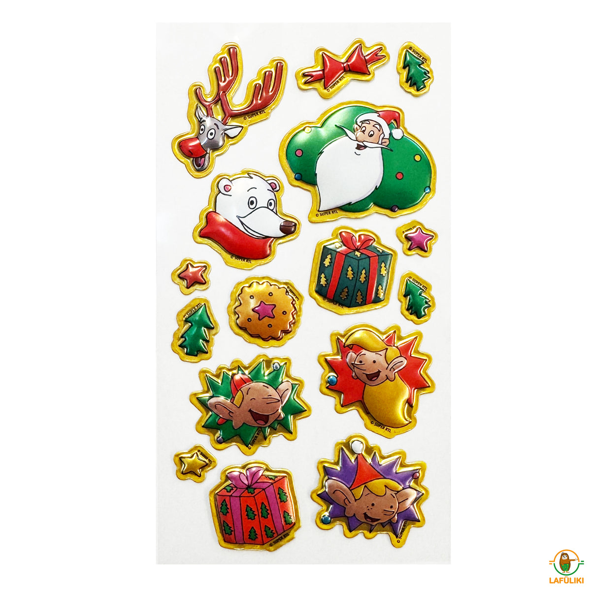 Weihnachtsmann & Co. KG Pop-up-Sticker · 16 Aufkleber