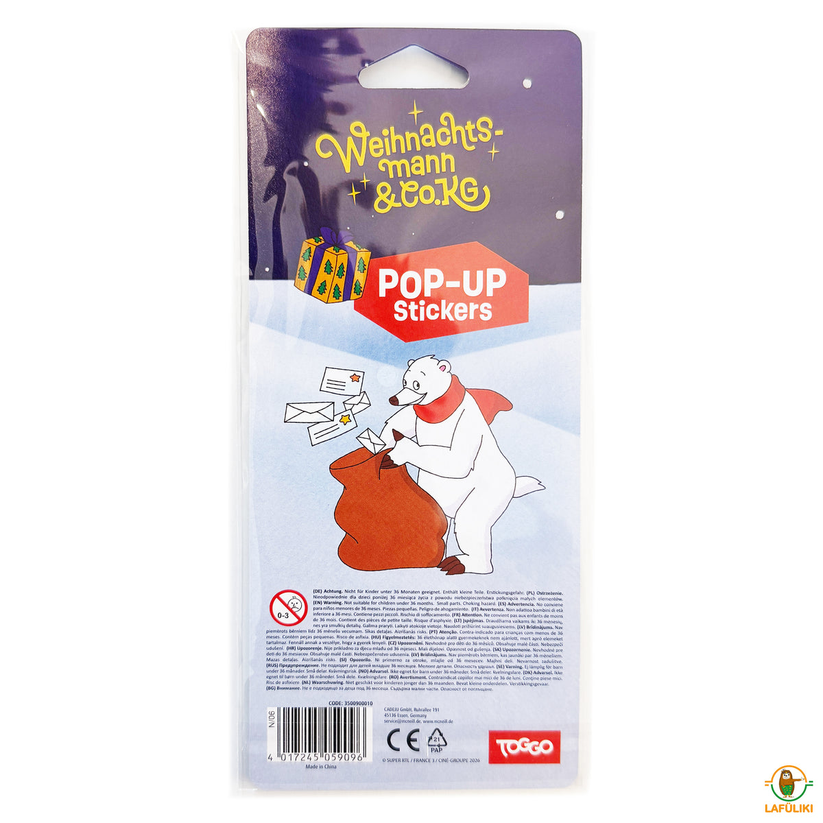 Weihnachtsmann & Co. KG Pop-up-Sticker · 16 Aufkleber