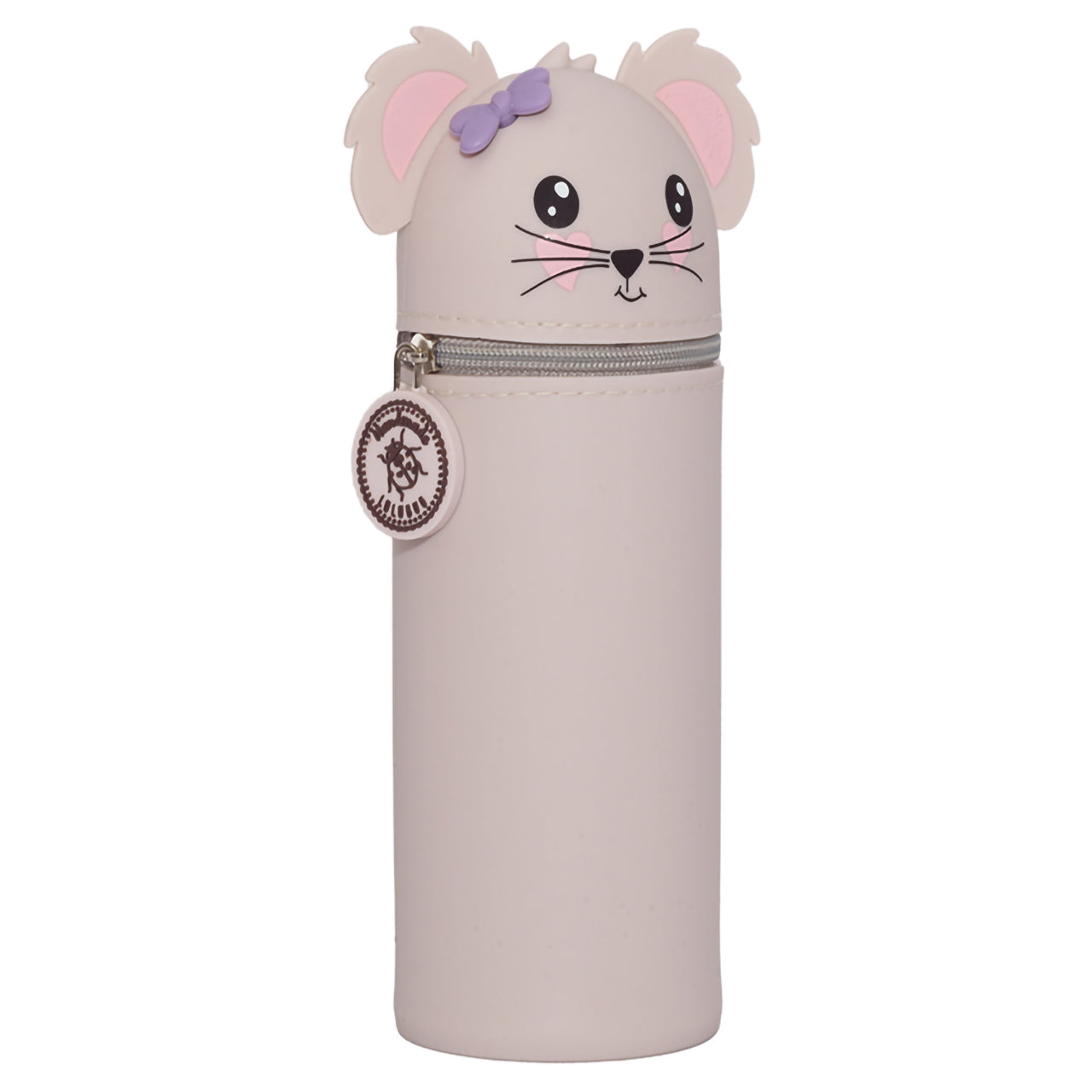 bell-trade-federmaeppchen-2in1-Maus-Berny-grau-silikon-schule-stiftekoecher-kaufen-lafueliki