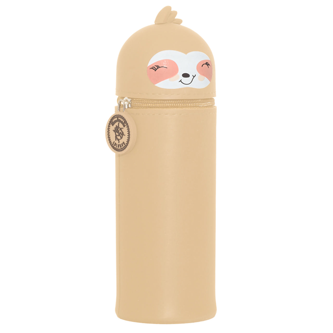 bell-trade-federmaeppchen-2in1-faultier-willy-pastell-gelb-silikon-schule-stiftekoecher-kaufen-lafueliki