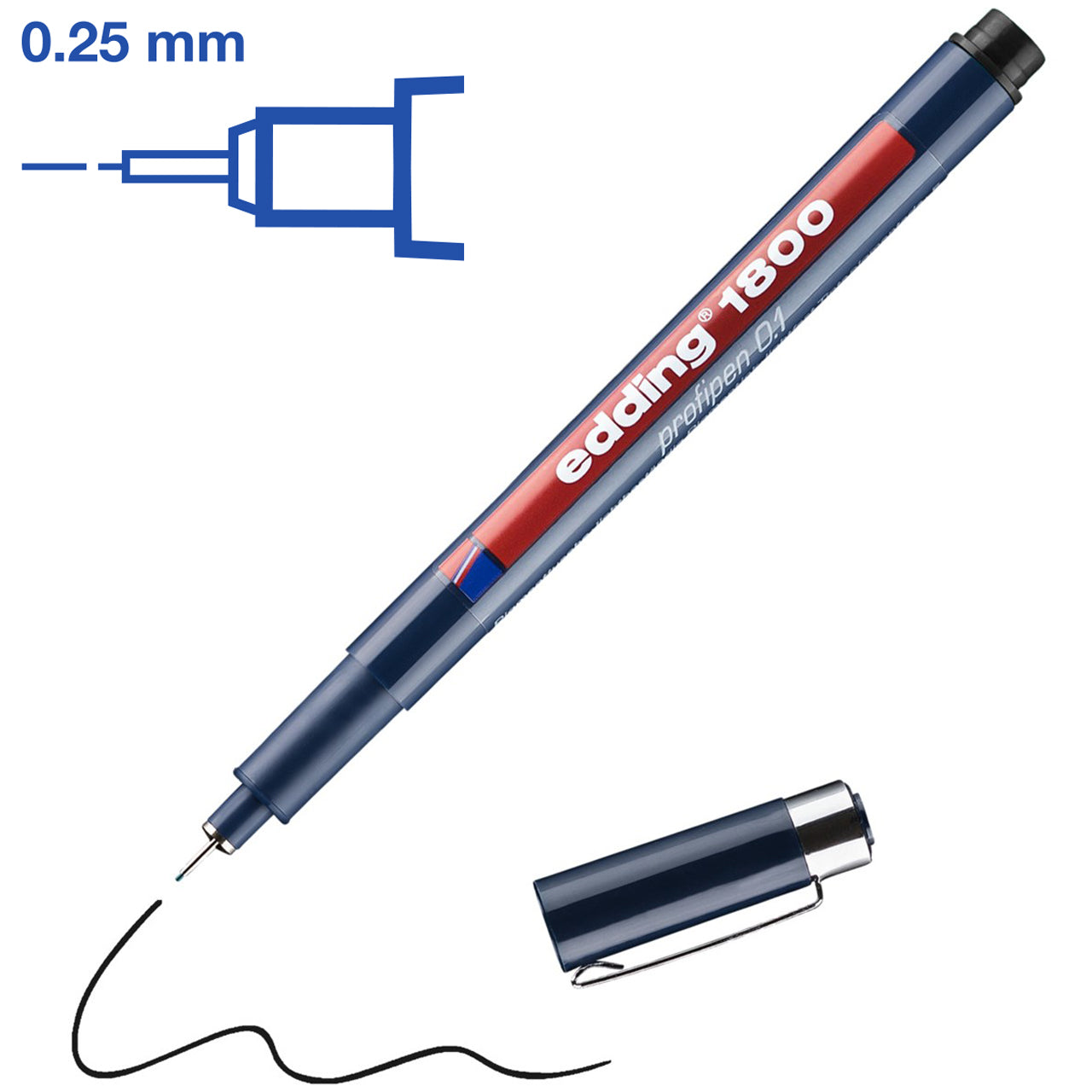 edding 1800 profipen · Fineliner · wasserfest