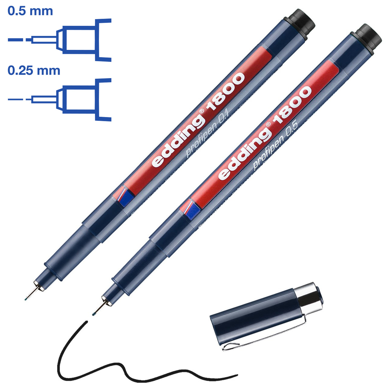 edding 1800 profipen · Fineliner · wasserfest