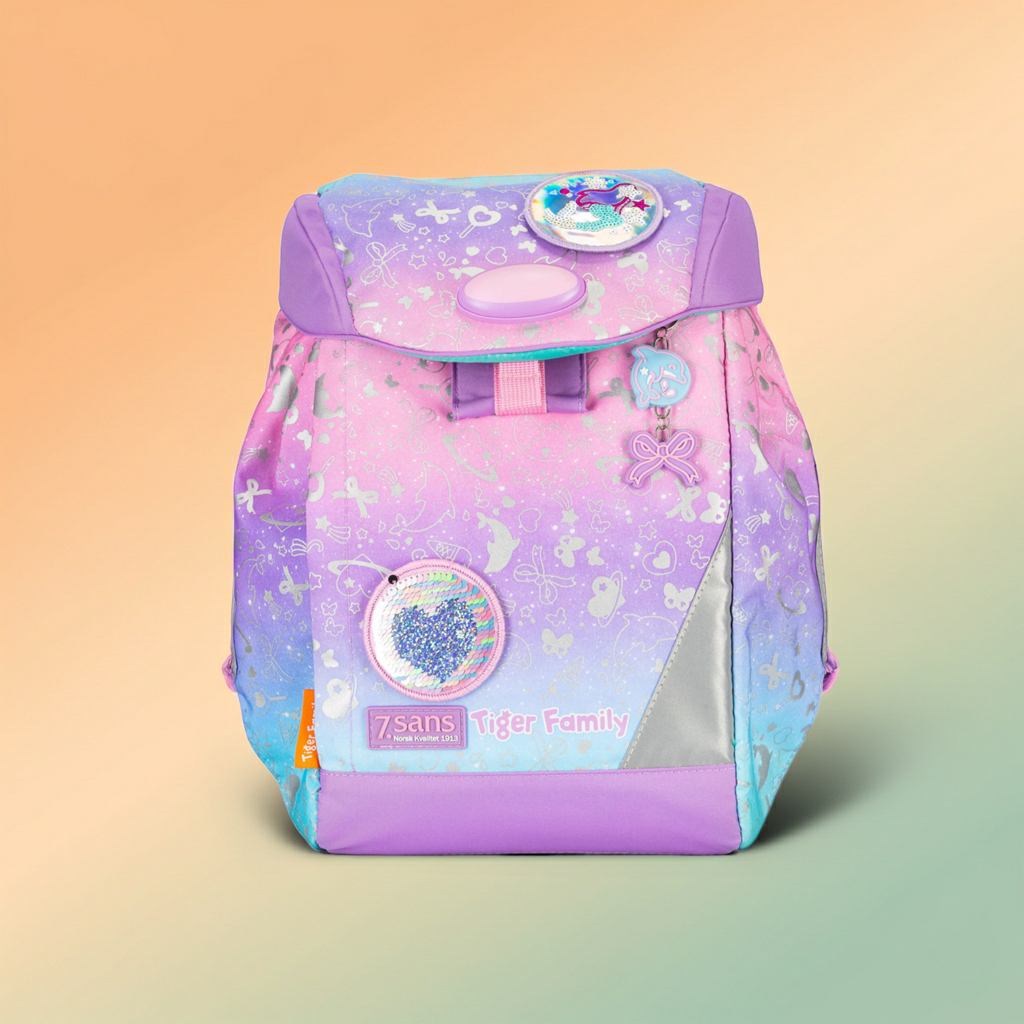 7.sans · Tiger Family · Schulranzen · Mädchen · rosa · für 1.-4. Klasse