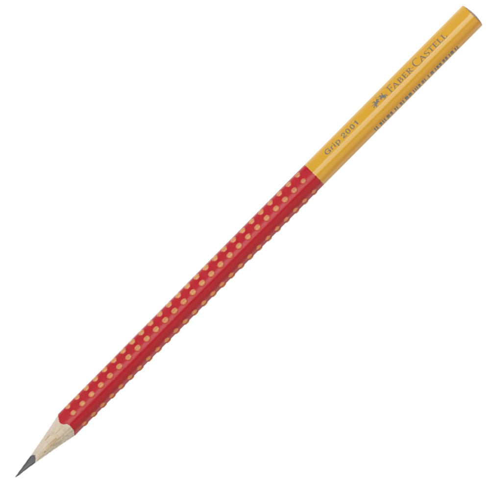Faber-Castell Grip 2001 Gum – Set Van 2, Grip & Kap, Diverse Kleuren Assortiment