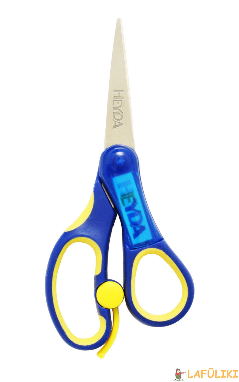 heyda-Rechtshaender-Schere-Soft-Touch-spitz-blau