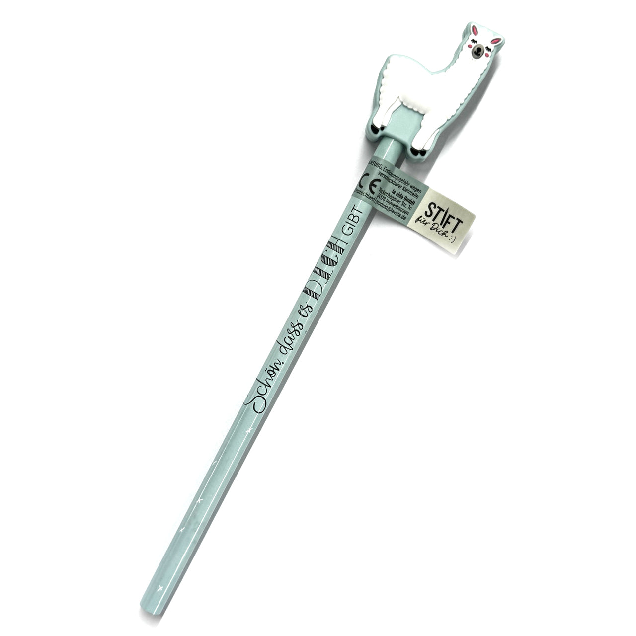 la-vida-stiftbeschwerer-Tierfreunde-lama-bleistift-mit-spruch-Lafueliki-schreibhilfe