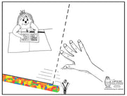 LAFÜLIKI Linkshänder Schreibunterlage für die Schule Igel 5038