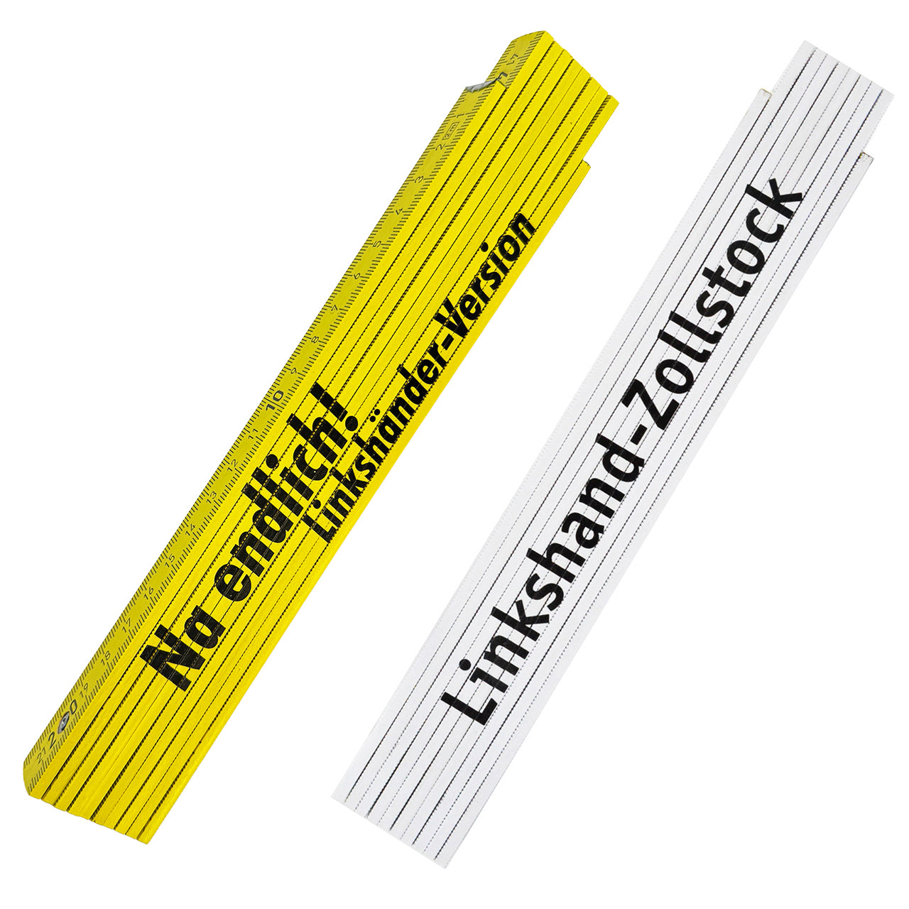 Linkshänder Zollstock 2m