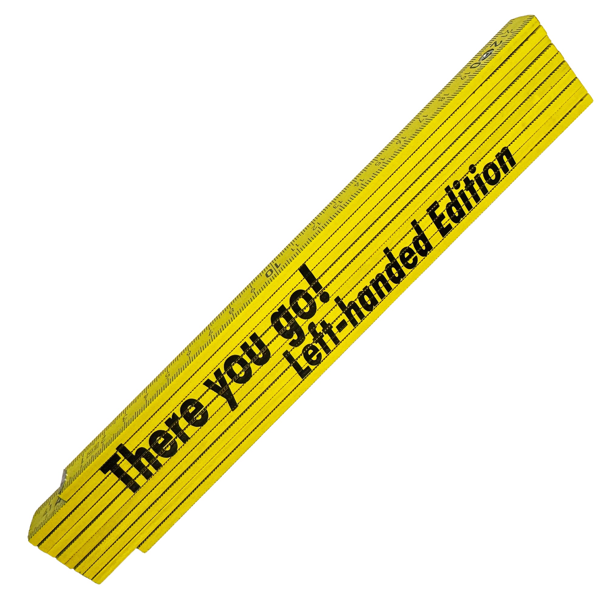 Linkshänder Zollstock 2m