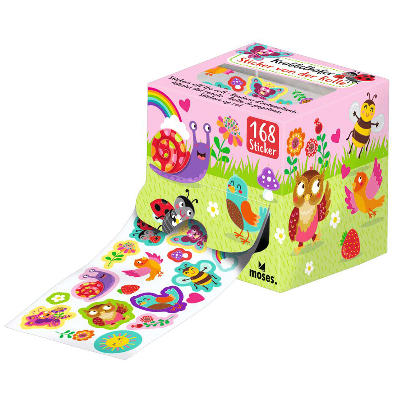 moses-Krabbelkaefer-Sticker-von-der-Rolle-fuer-Kinder-016166-ROSA-online-kaufen-lafueliki