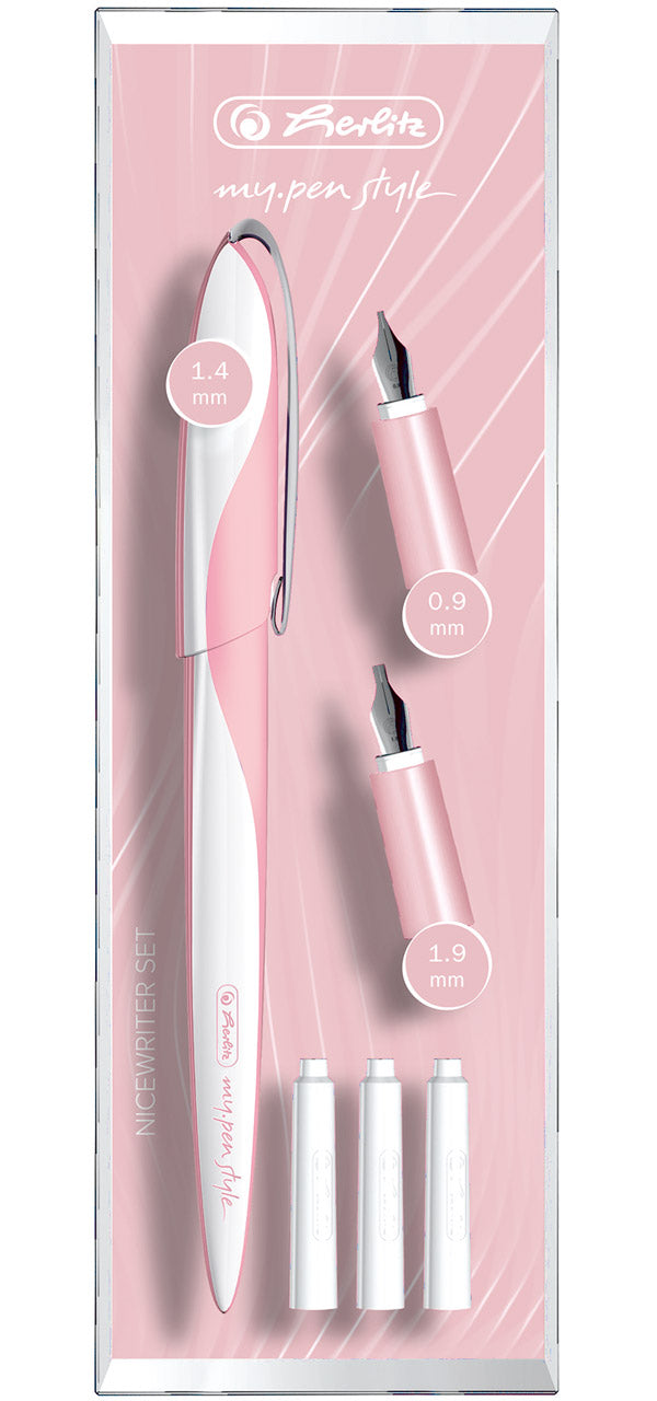 my-pen-style-Nicewriter-Schoenschreibfueller-Set-rosa