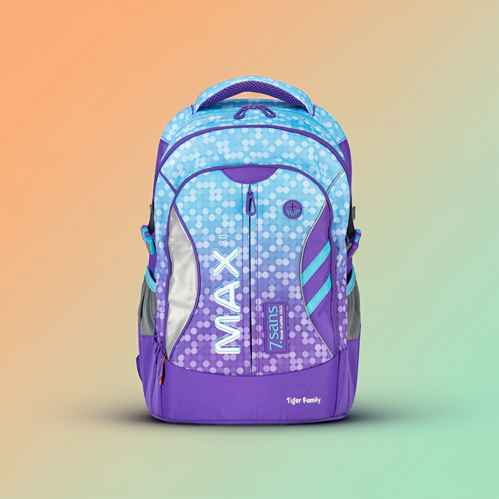 7.sans - Tiger Family · Schulrucksack · MAX 2.0 · Lila