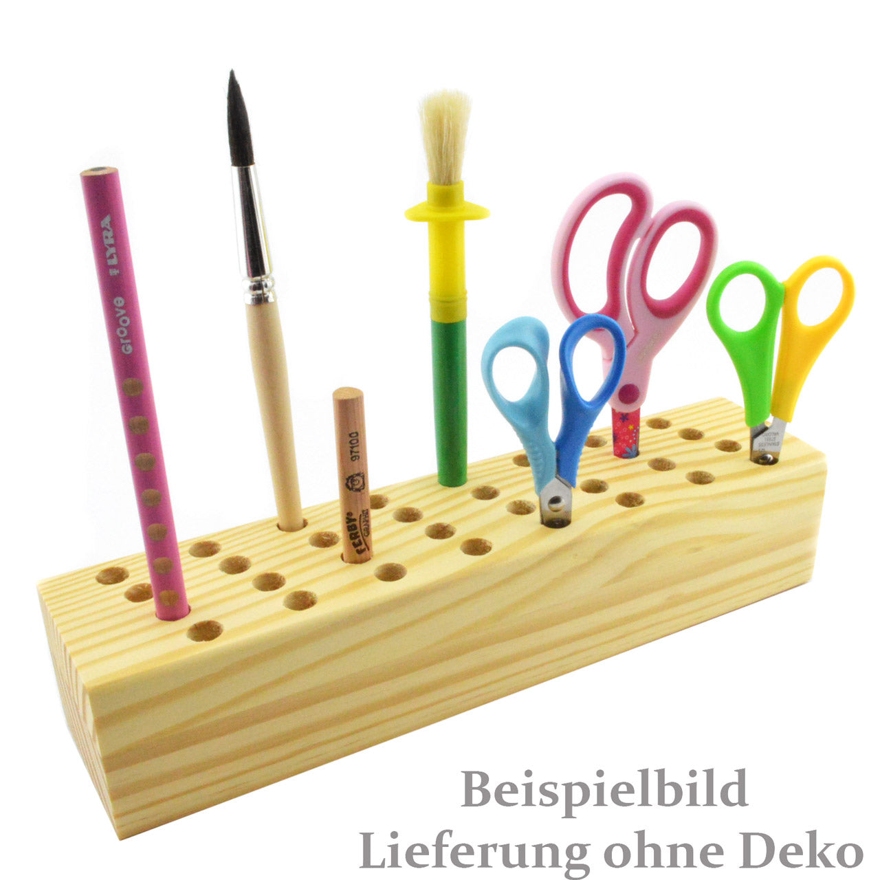 Scherenblock Scherenständer aus Holz für 32 Scheren – LAFÜLIKI