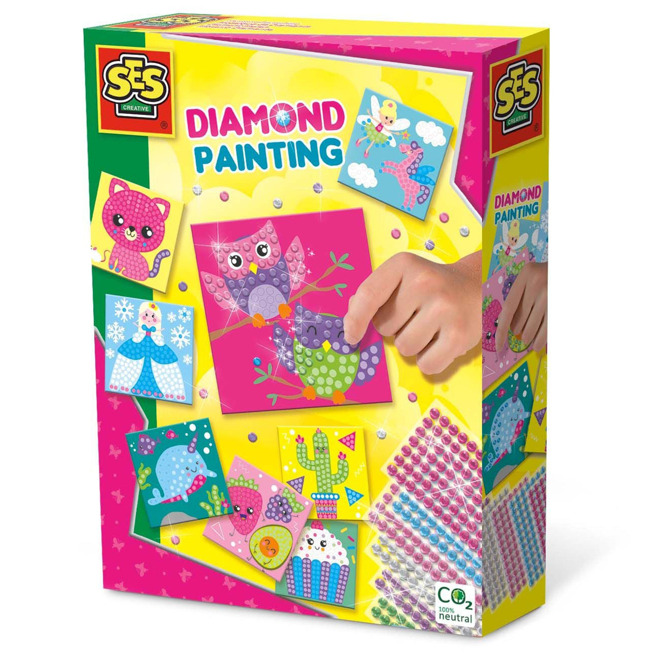 SES Creative Diamanten Mosaike Bastelset · für Kinder ab 4 Jahre