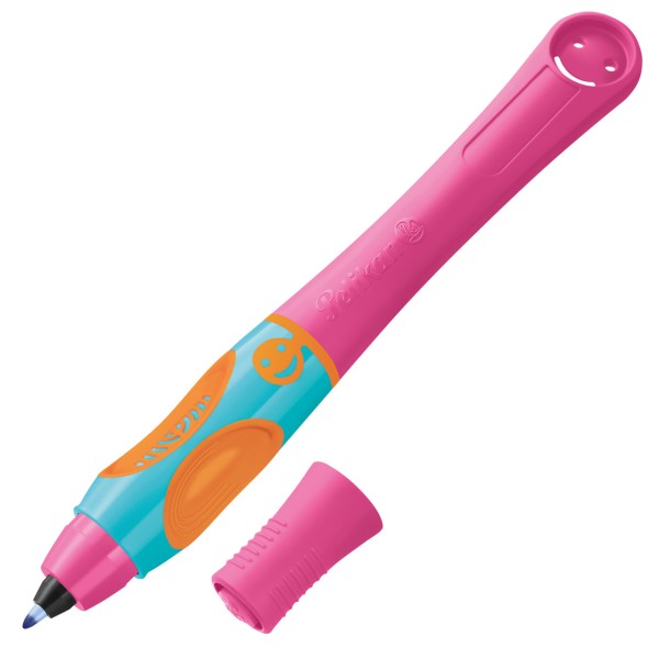 Das Bild zeigt Pelikan Griffix Tintenroller für Rechtshänder in der Farbe Lovely - pink.