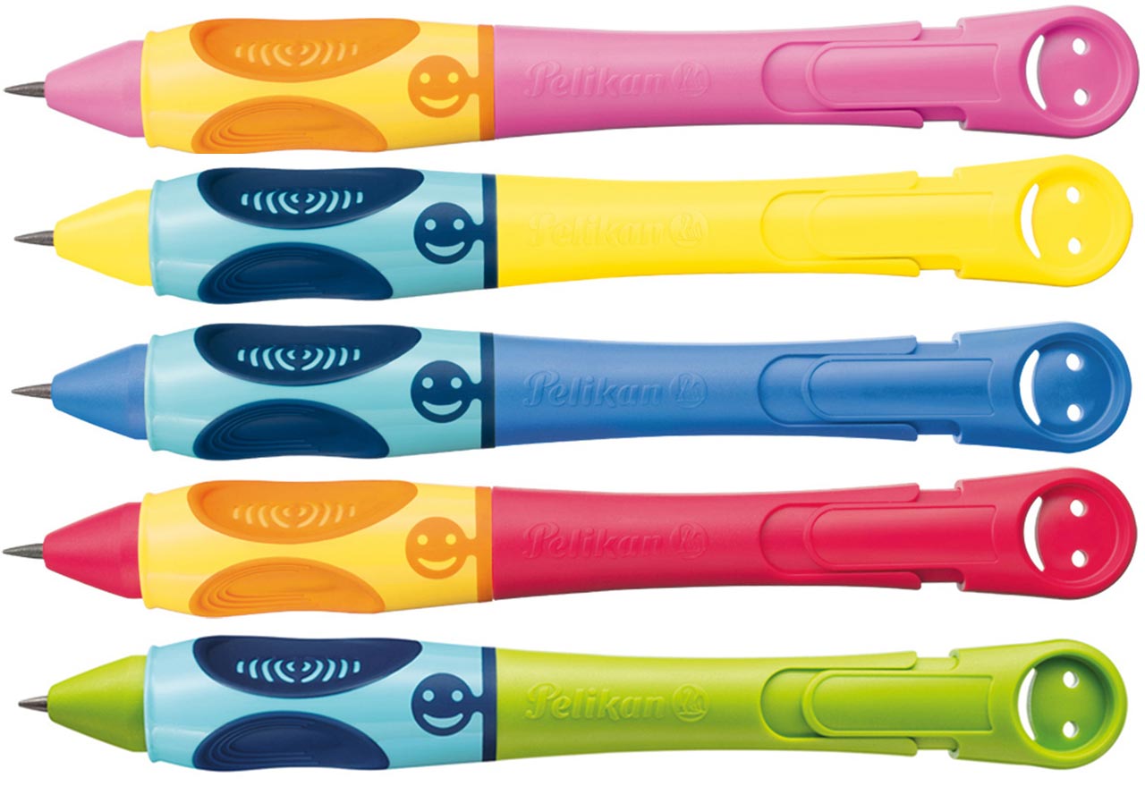 Pelikan griffix 2 Bleistift Linkshänder blau/pink/grün Schreiblernstift 