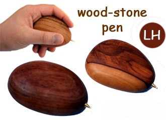 wood stone pen für Linkshänder
