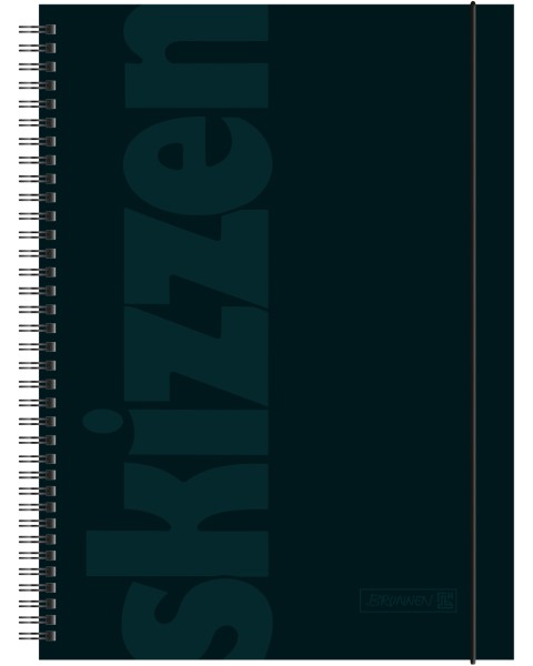 Brunnen Skizzenbuch A4 blanko · Hardcover · mit Ringbindung