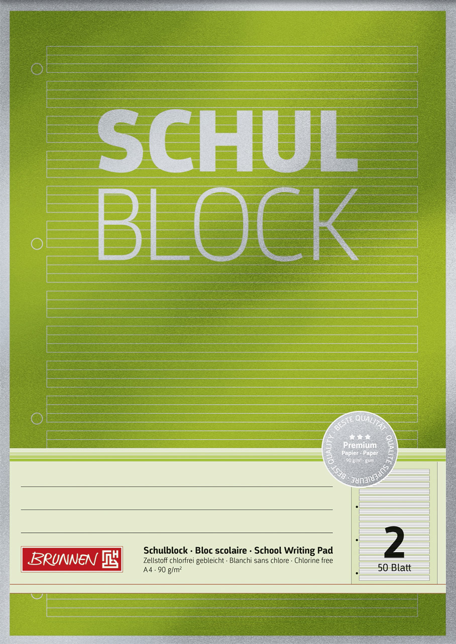 Schulblock A4 Premium Lineatur 2 Ab Der 2 Klasse Lafuliki
