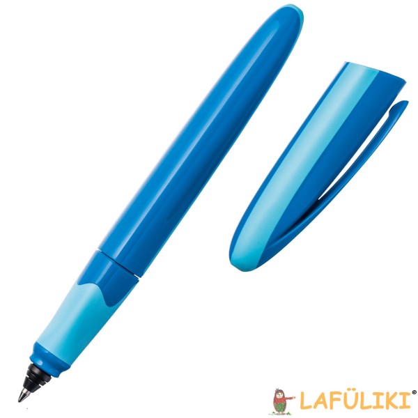 BRUNNEN Tintenroller Colour Code in blau Kappe geöffnet