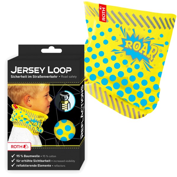 Roth Jersey Loop · reflektierender Schlauch-Schal Roar · gelb