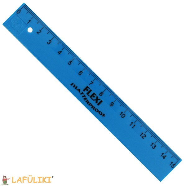 KUM Rechtshänder Lineal - 15 cm - Flexi