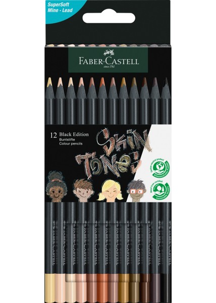 Faber-Castell Black Edition 12er · Skin Tones · Buntstifte