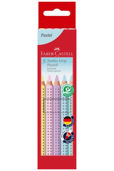 Faber-Castell Jumbo Grip 5er Set Pastell · Buntstifte