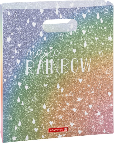 Brunnen Heftbox A4 Regenbogen Magic Rainbow · oben offen